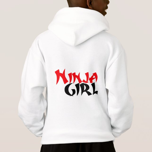 Cute Ninja Warrior Kids - Ninja Girl  (Back)