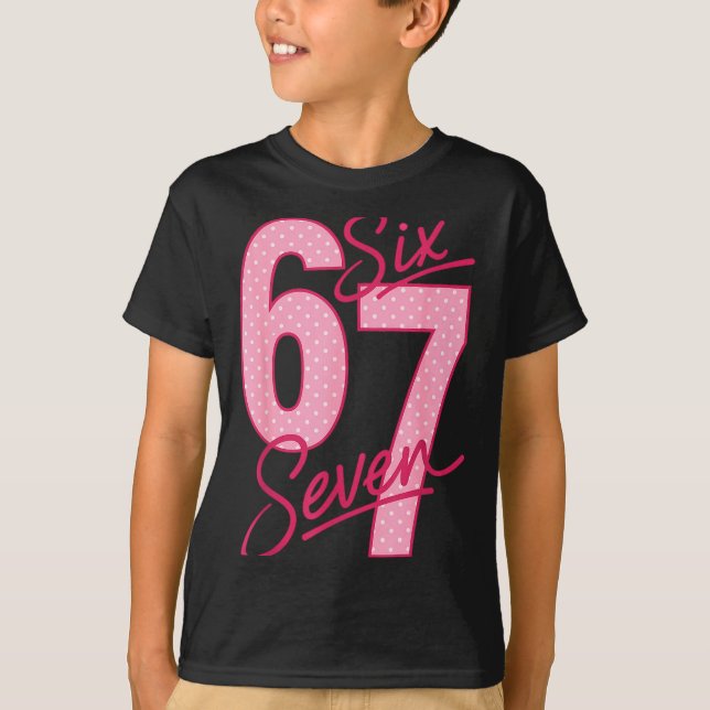 Cute Nk 67 Valentine Six Seven Funny Meme Women Gi T-Shirt (Front)