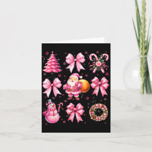 Cute Nk Santa Coquette Snowman Christmas Xmas Wome Card