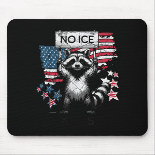 Cute No Ice Please Raccoon Mouse Pad