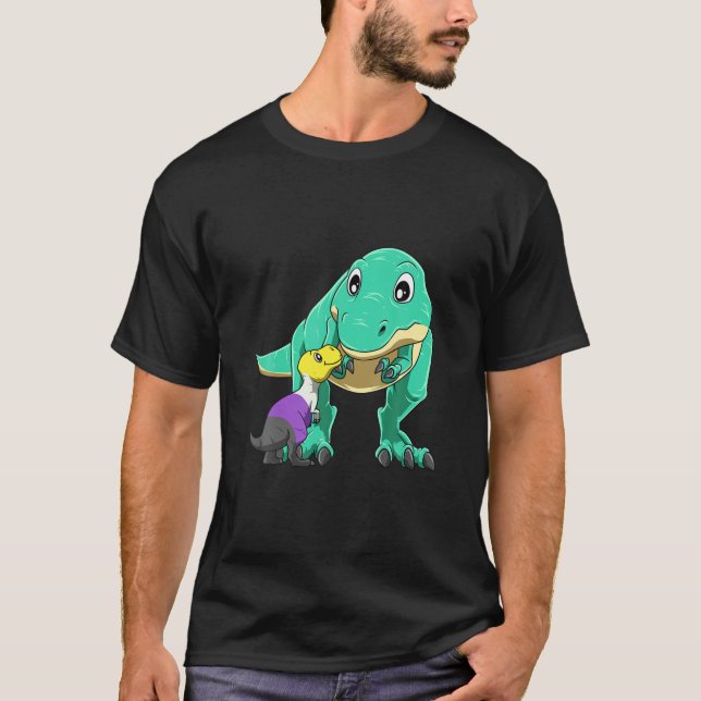 Cute Non Binary Rex Mama T-Shirt (Front)