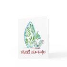 Cute Non Photo Tropical Beach Christmas Cards