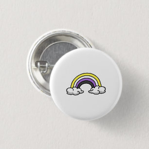 Cute Nonbinary Rainbow 3 Cm Round Badge