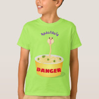 Cute noodles snake cartoon illustration humour