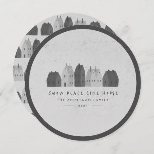 cute nordic scandi modern natural house Christmas  Announcement