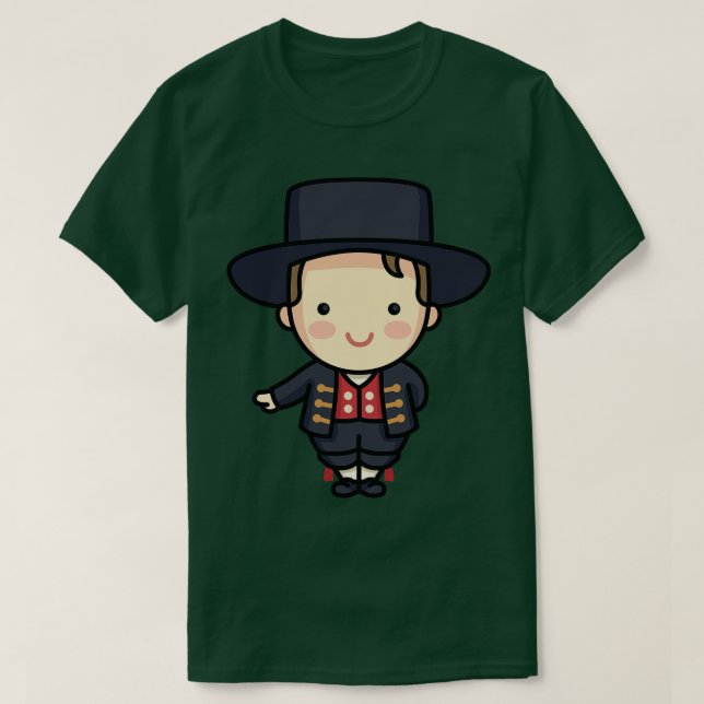 Cute Norwegian Boy in Traditional Clothing T-Shirt (Design Front)