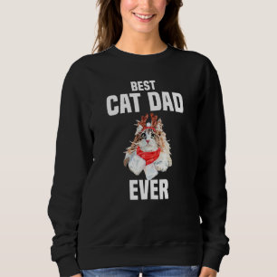Cute Norwegian Forest Cat Reindeer Costume Best Ca Sweatshirt