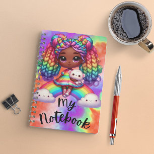 Cute Notebook / Colourful Rainbow Notebook
