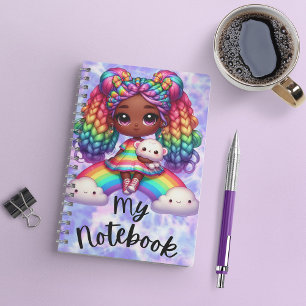 Cute Notebook / Colourful Rainbow Notebook