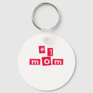 Cute, "Number 1 Mum" Key Ring