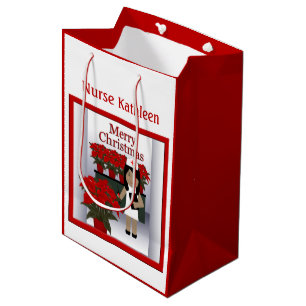 Cute Nurse 1 Med Christmas Gift Bag