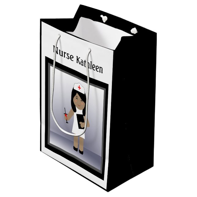 Cute Nurse 1 Med Gift Bag (Front Angled)