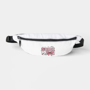 Cute Nurse Bow Heart Vector Shirt Design_1 Bum Bags
