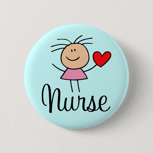 Cute Nurse Button (Front)