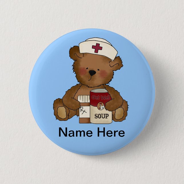 Cute Nurse Button (Front)