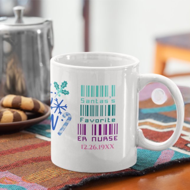 Cute Nurse Christmas Gift Custom Name For Her Mug (Creator Uploaded)
