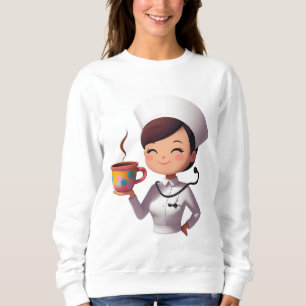 Cute Nurse Coffee Sweatshirt