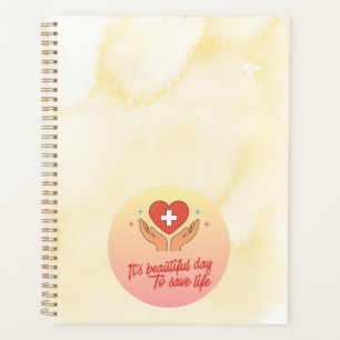 Cute Nurse Doctor Spiral Notebook Planner
