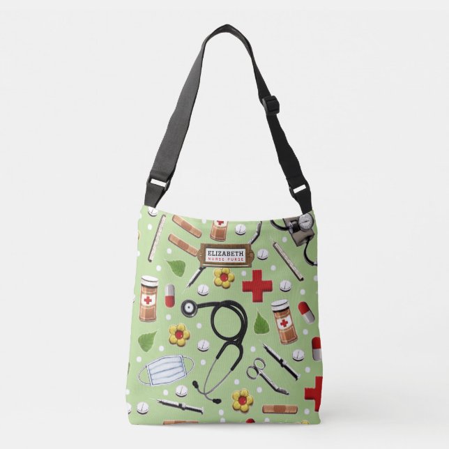 Cute Nurse Gift Crossbody Bag (Front)