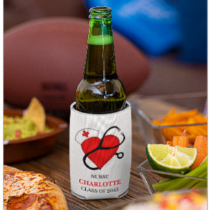 Cute Nurse Graduation Party Can Cooler