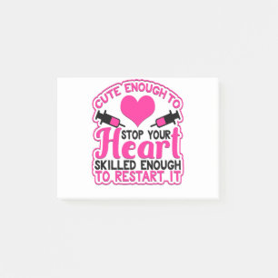 Cute Nurse Heart Stop Post-it Notes