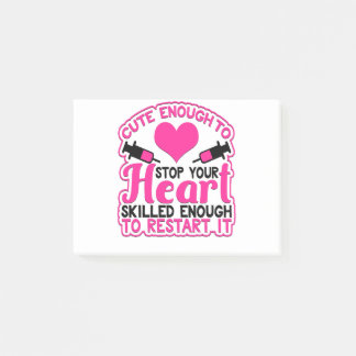 Cute Nurse Heart Stop Post-it Notes