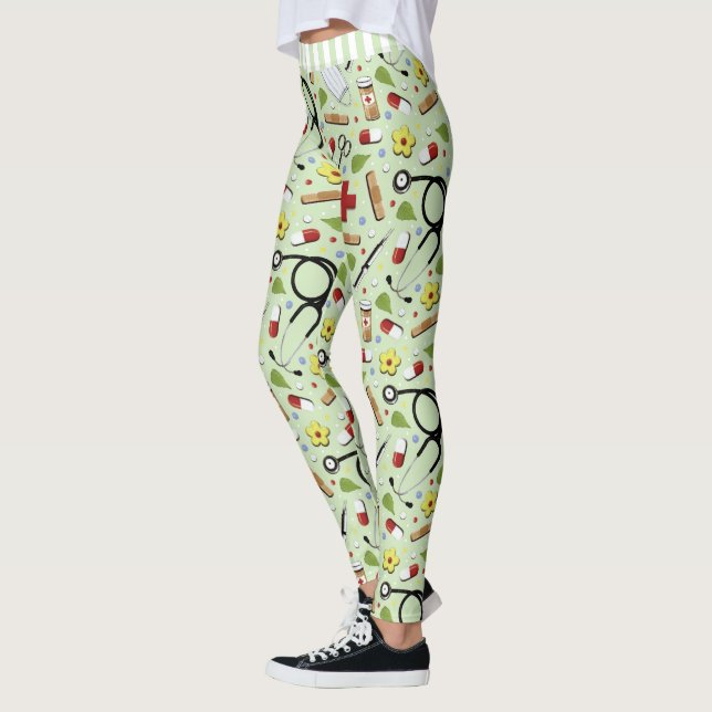 Cute Nurse Leggings (Left)