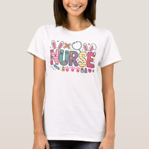 Cute Nurse Life with Medical Icons   Nurse Appreci T-Shirt