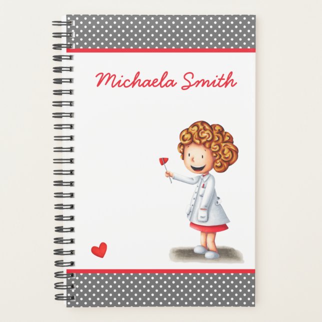 Cute Nurse Personalised Planner (Front)