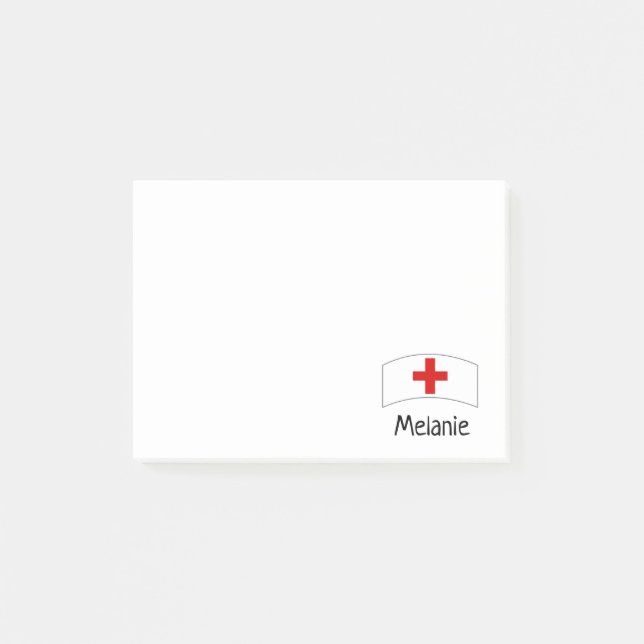 Cute Nurse Personalised Sticky Notes (Front)