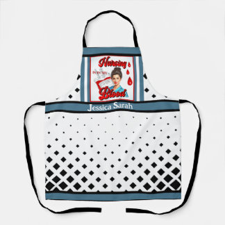 Cute Nurse Pinup _Nursing in my Blood Apron