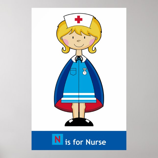 Cute Nurse Poster (Front)
