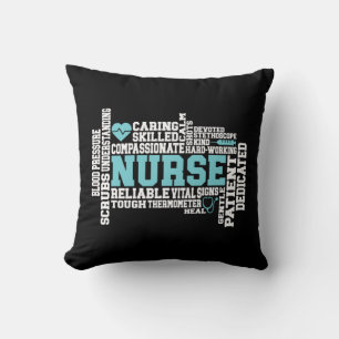 Cute Nurse RN LVN Nursing School Medical Cushion