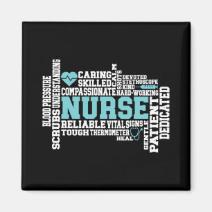 Cute Nurse RN LVN Nursing School Medical Magnet