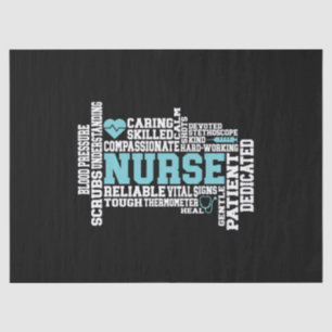 Cute Nurse RN LVN Nursing School Medical Tissue Paper