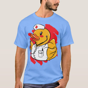 Cute Nurse Rubber Ducky Bath Toy Squeaky Duck T-Shirt