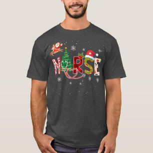 Cute Nurse Stethoscope Christmas Tree Ornaments De T-Shirt