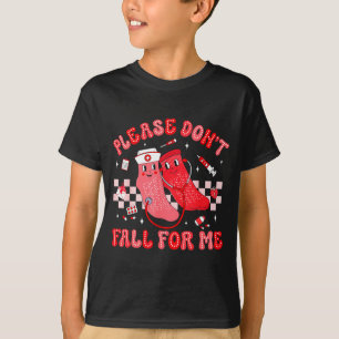 Cute Nurse Valentine Non Slip Socks Please Don't F T-Shirt