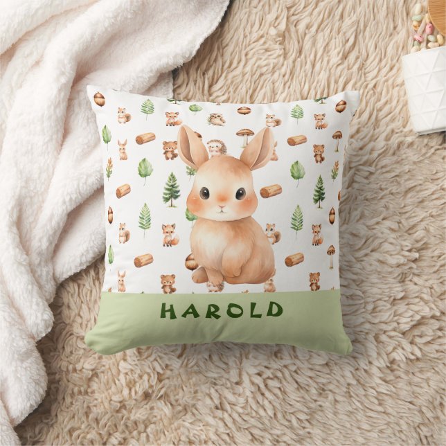 Cute Nursery Rabbit Cushion (Blanket)