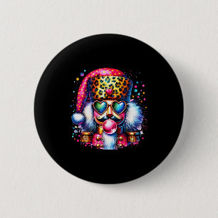 Cute Nutcracker Blowing Bubble Gum Nk Christmas Pa 6 Cm Round Badge