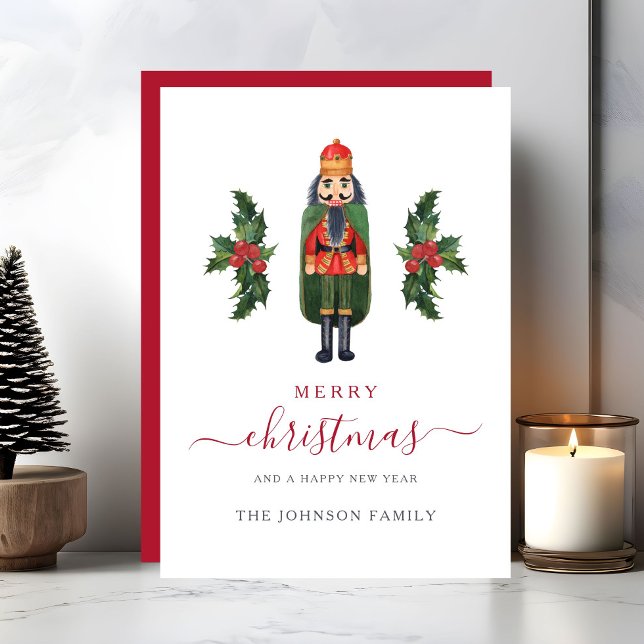Cute Nutcracker Christmas Holiday Card (Cute Nutcracker Christmas Holiday Card)