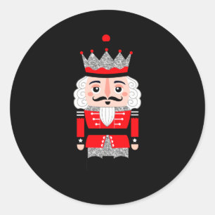 Cute Nutcracker Christmas Womens  Classic Round Sticker
