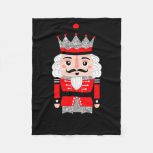 Cute Nutcracker Christmas Womens Fleece Blanket