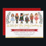 Cute Nutcracker Party Winter Christmas Birthday Invitation<br><div class="desc">This invitation is perfect for any nutcracker themed party such as birthday,  baby shower,  Christmas party,  etc.</div>