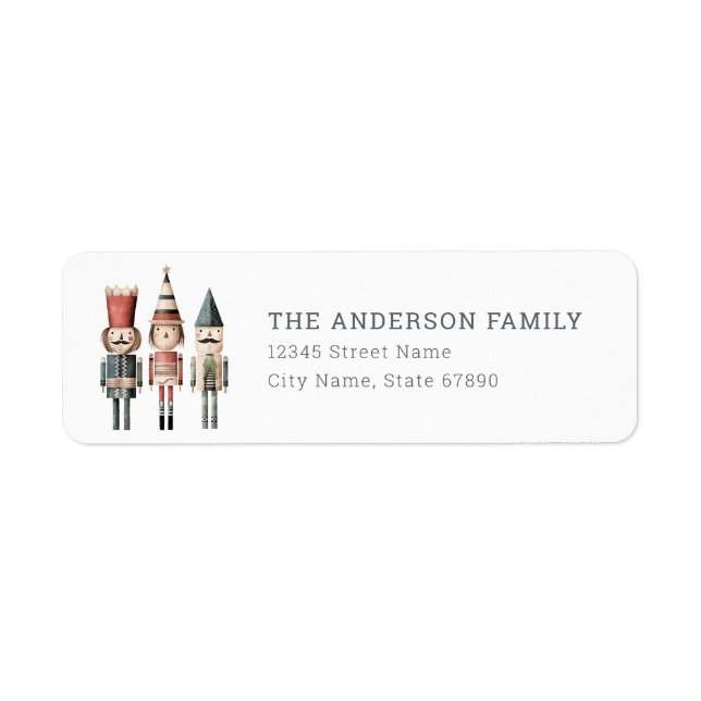 Cute Nutcracker Return Address Labels (Front)