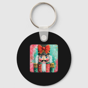 Cute Nutcracker Xmas Bows Christmas Pjs Girl Women Key Ring