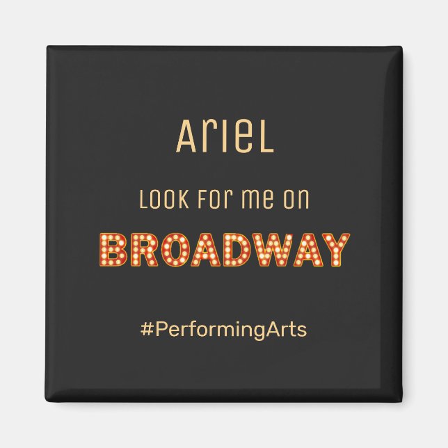 Cute NYC Broadway Rising Star  Magnet (Front)