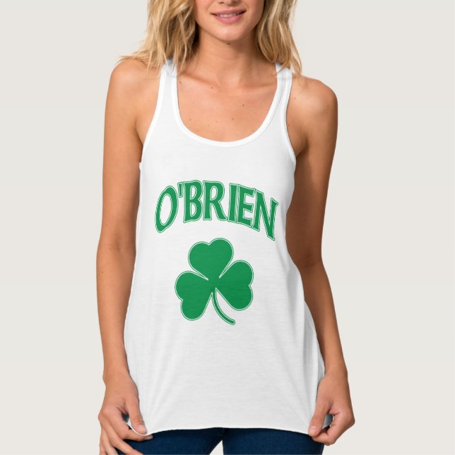 Cute O'brien Irish Shamrock Singlet (Front)