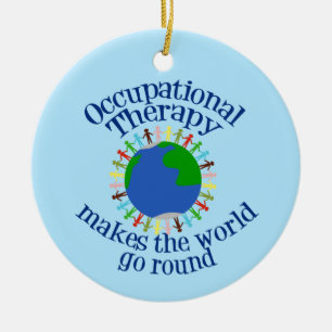 Cute Occupational Therapy Christmas Ceramic Tree Decoration