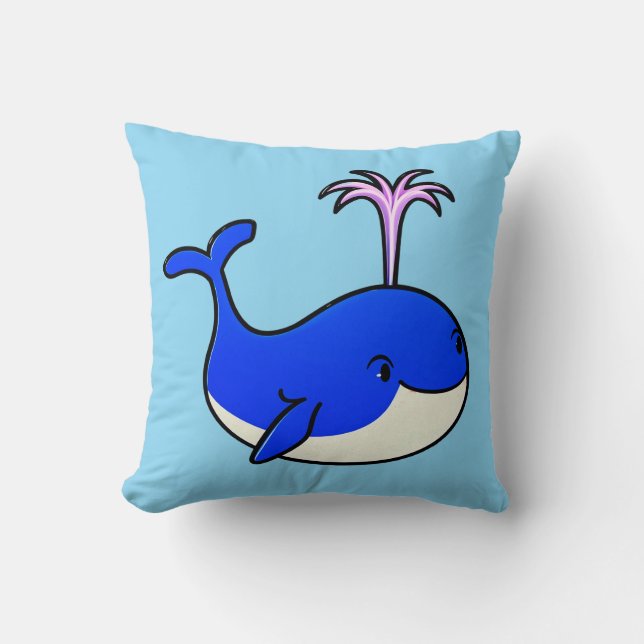Cute Ocean Animal 🌊 Cosy Nautical Gift 🎁 Cushion (Front)
